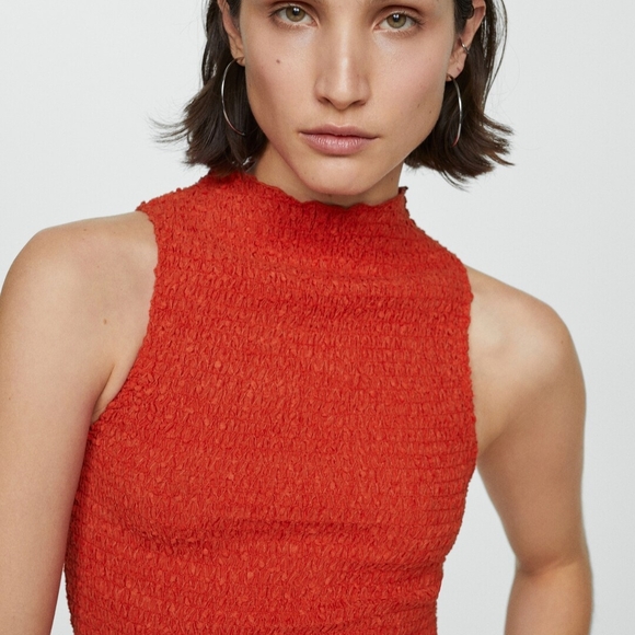 Mango Ruched Sleeveless Top - Picture 2 of 9